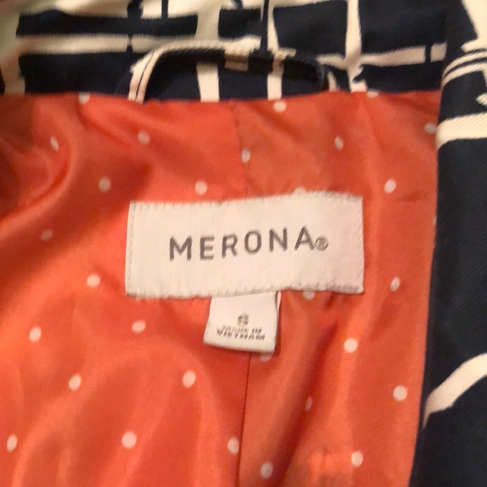 ❗️sold❗️Merona pattern trench coat - Picture 3 of 6
